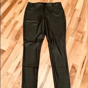 Faux leather leggings